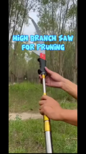 เลื่อยตัดกิ่งไม้แบบ Telescopic สำหรับตัดแต่งต้นไม้ - เลื่อยสวนปรับความยาวได้ (1.5-6 เมตร) - อะลูมิเนียมน้ำหนักเบา ตัดกิ่งสูงได้ง่าย - มีดเลื่อยมืออาชีพสำหรับทำสวน