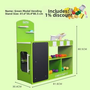 YOULEBI | Wooden Cash Register Toy for Children