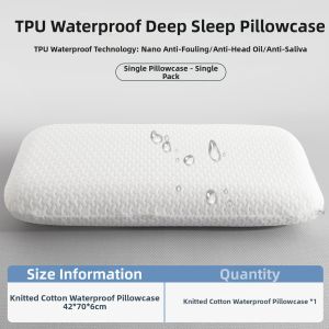 KAMONI | Waterproof Anti-Hair Oil Memory Pillow Protector 70x42x10cm