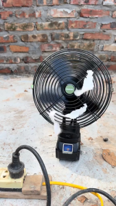Thân Quạt Dùng Pin Chân Phổ Thông HUKAN GC-EFBM5408 2 Cấp Tốc Gió - Lồng Quạt Kim Loại 8inch Chắc Chắn