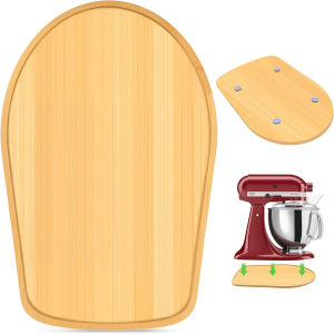 Tấm Lót Trộn Bằng Tre Cho Máy Trộn Đứng Đầu Nghiêng KitchenAid 4.5-5 Qt Kiểu Mỹ Phụ Kiện KitchenAid Hình Dạng Không Đều