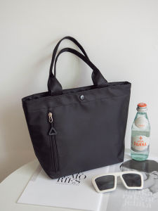 Casual Canvas Handbag Womens Large Capacity Waterproof Simple Cloth Bag Korean Version Pure Color Casual Handheld Bag