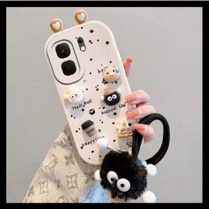 Cute Bear Silicone Phone Case for Iqooneo10 Pro+ New Female Full Cover Anti-Fall Simple V2425A Compatible with Vivo