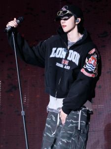 Áo Khoác Cardigan Thêu Huy Hiệu GRAILZ PROJECT GR Áo Khoác Ngoài Thường Ngày Áo Khoác Ngoài Mùa Thu Dài Tay Có Mũ Trùm Đầu Chống Gió Chống Lão Hóa Chống Mài Mòn