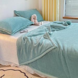 Warm Winter Coral Fleece Blanket Dual Sided