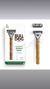 Bulldog Original Bamboo Razor Set | 5-Blade Nick-Free Eco-Friendly Shaving Razor for Men