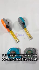 METERAN 3M 5M 75M TUKANG BANGUNAN ROLL - TIPE KARET DAN TRANSPARAN KUALITAS BAGUS MEASURING TAPE