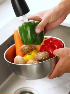 AVINAS Stainless Steel Bowls Salad Bowls Kitchen Food Mixing Bowls