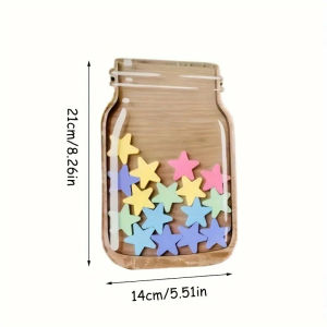 Star Token Reward Jar Matching Task Chart Classroom Behavior Incentive Container Practical Birthday Reward Present