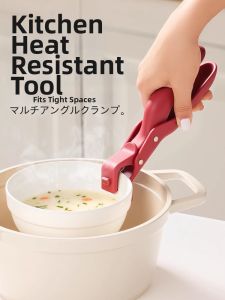 MEYGOROOM | Heat Resistant Non-slip 2-in-1 Kitchen Tongs