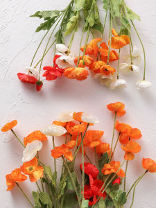 ZHONGGE | Nordic Style Poppy Dried Artificial Flowers Home Decoration
