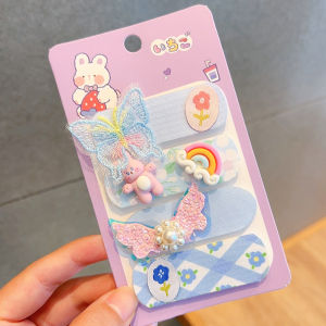 Girls Hair Magic Sticker Cute Sweet Baby Forehead Patch No Damage Hair Accessories Cartoon Style Korean Fashion Childrens Headwear