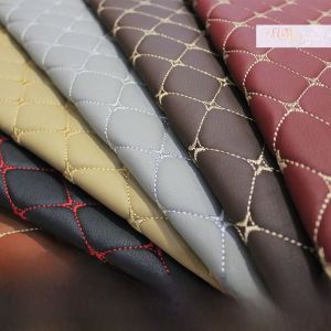 ผ้า PU หนาสำหรับตกแต่งภายในรถยนต์ เสื้อคลุมเบาะนั่ง ผ้าหุ้มห้องเครื่อง ผ้าฟองน้ำ ผ้าปักลาย ผ้าหุ้มห้องเครื่อง