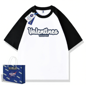 Collaboration Cotton Heavyweight Colorblock Versatile T-shirt