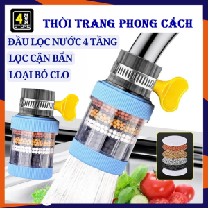 Vòi Nước Rửa Bát - Đầu Lọc Nước Sạch Tại Vòi 4 Tầng Thế Hệ Mới Lọc Cặn Bẩn Vỉ Khuẩn Sử Dụng Dễ Dàng / Bộ Lọc Nước Trực Tiếp Đầu Vòi Rửa Bát