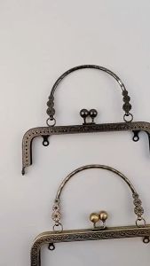 Handle Tas Rajut & Kerangka Tas Rajut Pegangan Tas Handle Frame Tas Behel 20cm Utk Clutch Pesta Wanita