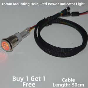 NANNENG | Metal Illuminated Start Restart Button Switch For Desktop