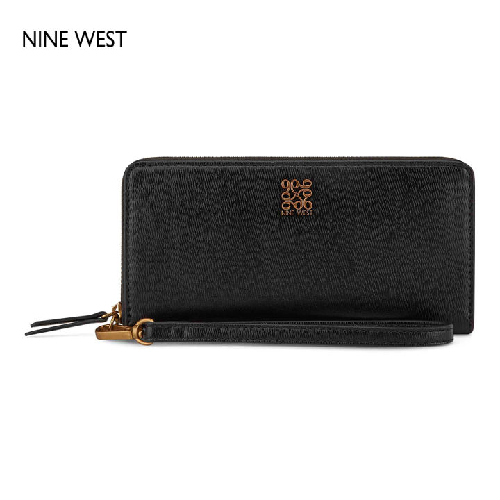 Grid 9 Zip Around Wristlet Wallet Black Lazada PH