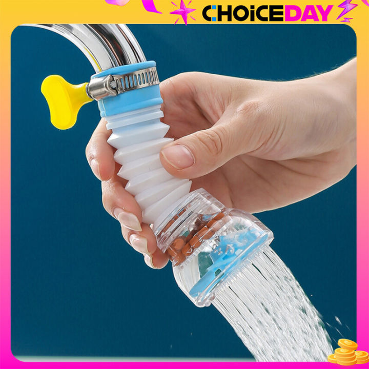 Faucet Filter Splash Proof 360 Degrees Rotatable Retractable Faucet