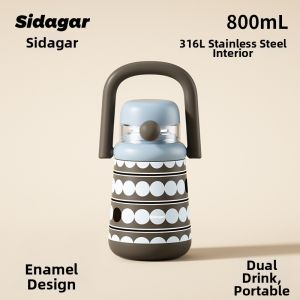 STAR+ | Large Capacity Straw Insulated Cup Ceramic Lining