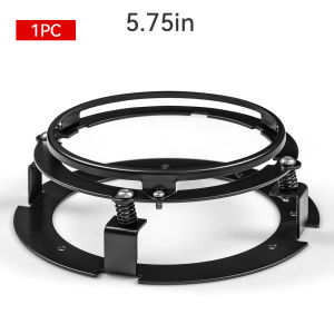 Universal Round 5 3/4" 5.75 Inch Motorcycle LED Headlight Mounting Bracket Black/Silver Motor Headlamp Mount Brackets Ring