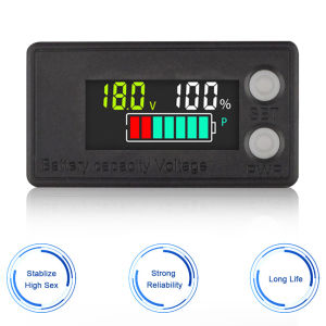 6133A LCD Battery Capacity Indicator DC8-100V Two-wire Voltmeter 12V 24V 48V 60V 72V Lead Acid Lithium LiFePO4 Voltage Gauge