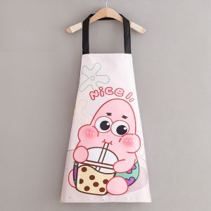 Waterproof Apron Long Sleeve Work Uniform for Women Kitchen Home Use Oil Resistant Cooking New 2024 Dining Service Special Workwear