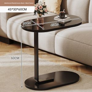 Moveable Mini Coffee Table with Wheels for Living Room and Bedroom