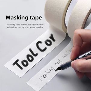 Long Masking Tape Beige Car Painting Car House Oil Painting Single-sided Masking Tape