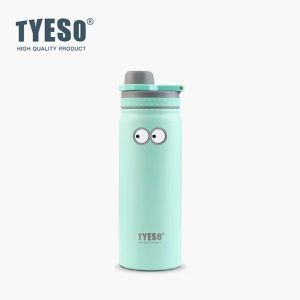 TYESO | Tyeso 750ML Thermos Bottle with Sticker Eye Stainless Steel Vacuum Flask Travel Cup Insulated Water Bottle Sport Thermal Cup