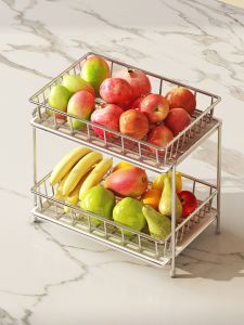 Stainless Steel Fruit Basket & Vegetable Storage Rack