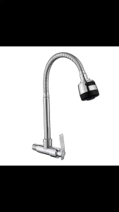17 MILE Kitchen Faucet 360° Flexible Single Cold Wall-Mounted Kitchen Faucet Sprayer Stainless Sink WashTap