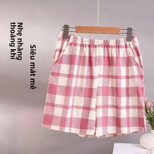 MiiOW | Quần ngủ cotton nguyên chất MiiOW dành cho nữ mùa hè mỏng thoáng khí quần short rộng rãi thoải mái mặc ở nhà