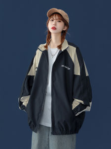New 2025 Womens Casual Loose Short Baseball Jacket Windbreaker Outerwear Thin Style Spring Autumn Student Fashion Trend