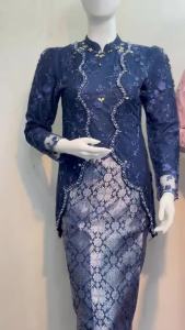 Kebaya Mischa (FREE HIJAB) payet bahan Tille Premium puring terbaru/Kebaya pesta wisuda kondangan