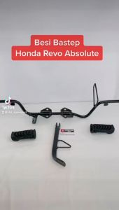 Besi Barstep Step Bostep Postep Footstep Fostep Fustep Pijakan Kaki Depan Karet Pijakan Standar Samping Honda Revo Absolute / Revo
