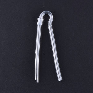 New【1PC R Shape Preformed BTE Earmold Tubing With Tube Lock Clear Hearing Aid Sound Tube】