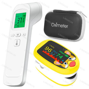 Non-contact Laser Body Temperature Ear Thermometer Oximeter Infrared Fever Thermometer Medical Household Digital Infant Adult