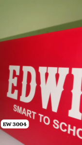 EDWIN BLACK SCHOOL SHOES DOUBLE VELCRO STRAP / Kasut Sekolah Hitam EW3004