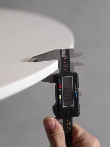 Minimalist round dining table white Nordic coffee table milk tea negotiation table INS tulip balcony leisure small round table and chairs810CM