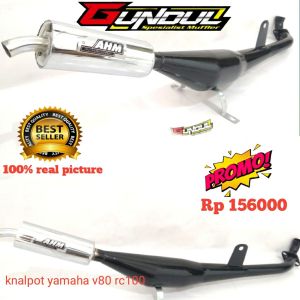 knalpot yamaha v75 v80 robot Alfa standar racing suara garing cod