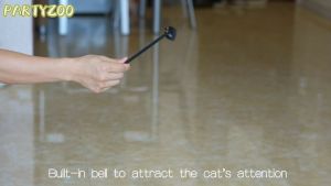 Lược chải lông massage chó mèo dạng gậy có lục lạc – Đen Ta pet shop