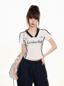 EVPGB | Spicy Girl Black V-Neck Short Sleeve T-Shirt