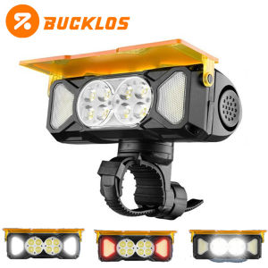 Bicycle Front Light Rechargeable Bike Light with Horn 3000mAh MTB Head Lights 2000LM Cycling Bike Safety Lamp for Night Riding