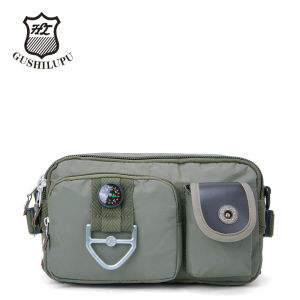 Henry Oxford Cloth Outdoor Waist Bag Cycling Crossbody Sports Leisure Bag Compass Single Shoulder Bag Two-way Backpack