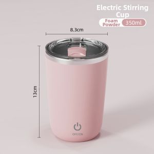 Portable Automatic Electric Stirring Cup High Aesthetic Value Coffee Cup Rechargeable Office Rotating Magnetic Water Cup