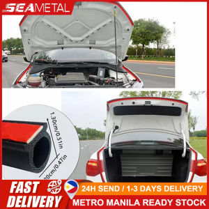 SEAMETAL Car Door Hood Trunk Seal Strip D-Type Rubber Sealing Strip Noise Insulation Anti-Dust Universal Car Accessories