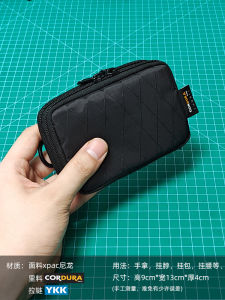 Double Layer Zipper Multifunctional Card Holder Document Package AirPods Earphone Storage Car Key Case XPAC Nylon