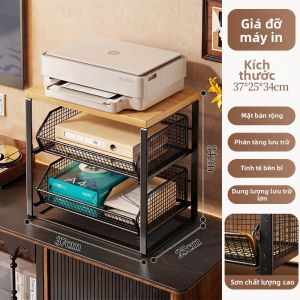 MUGG | Tủ Đựng Bàn Làm Việc Đa Cấp Có Ngăn Kéo Cho Máy In và Máy Tính