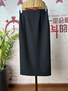 23 Early Autumn New Simple and Versatile Mid Length Long Length Bodycon Dress Elegant Elegance Goddess Business Ol One-Step Skirt Skirt